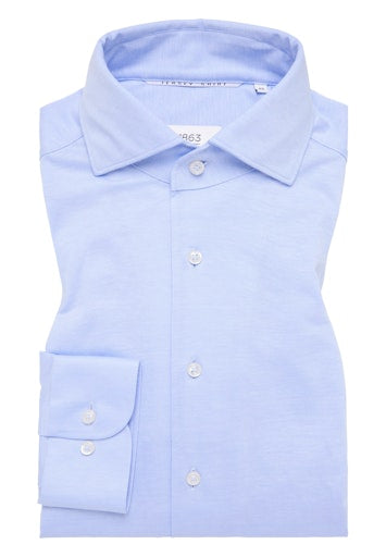 Hemden lange mouw blauw ETERNA