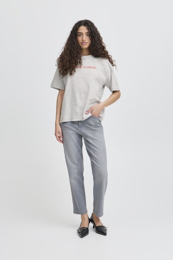 T-shirts korte mouw grijs ICHI