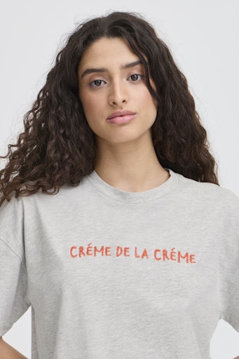 T-shirts korte mouw grijs ICHI
