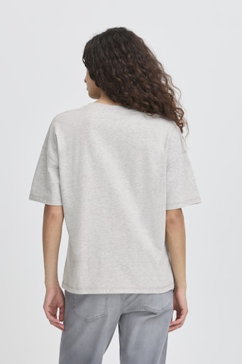 T-shirts korte mouw grijs ICHI