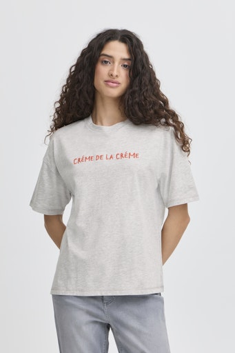 T-shirts korte mouw grijs ICHI