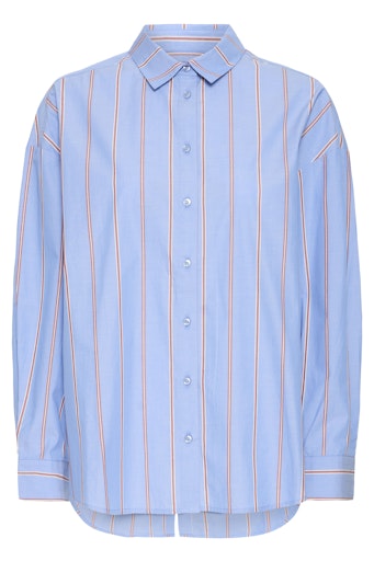 Blouses lange mouw blauw ICHI