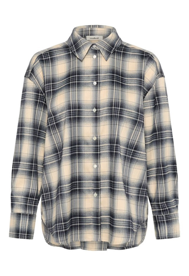 Blouses lange mouw navy Soaked In Luxury