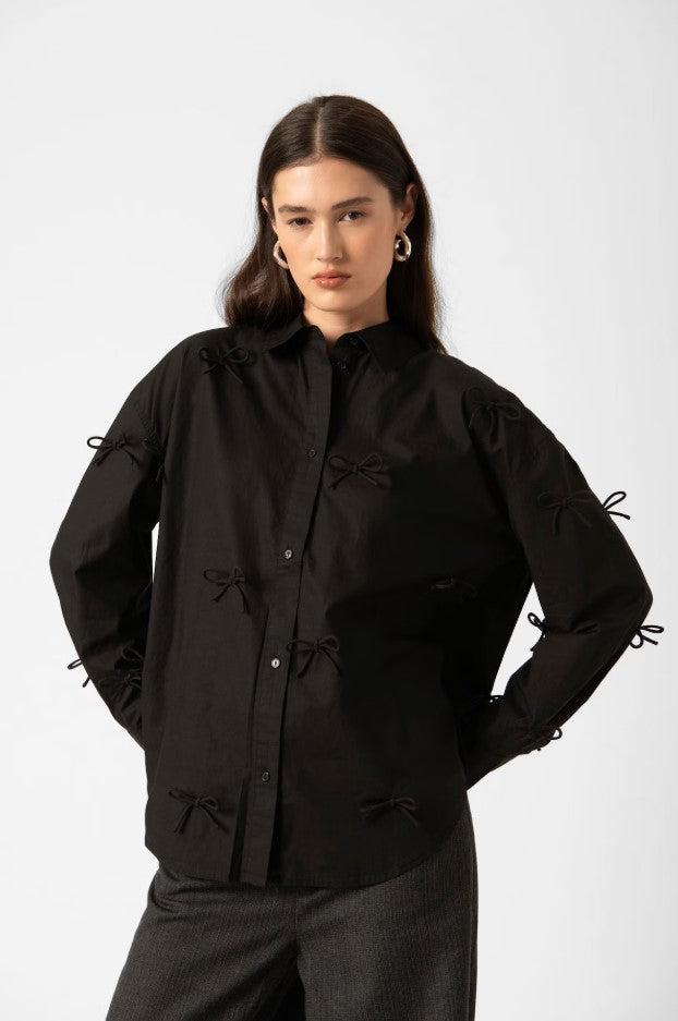 Blouses lange mouw zwart Soaked In Luxury