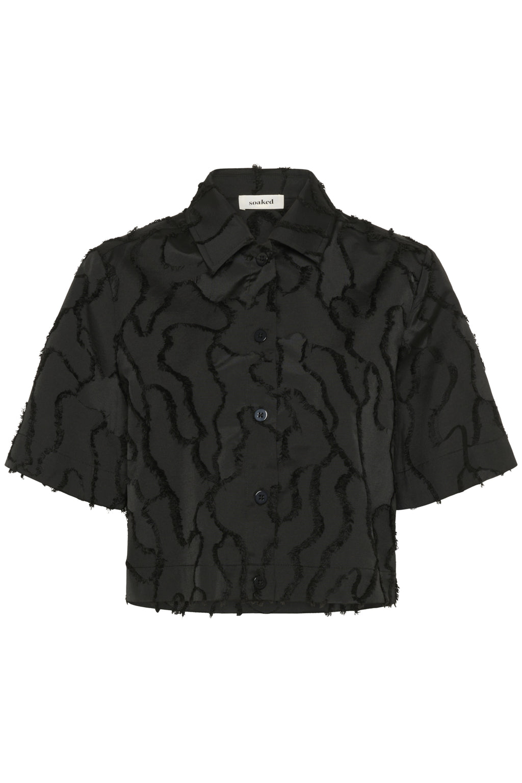 Blouses korte mouw zwart Soaked In Luxury