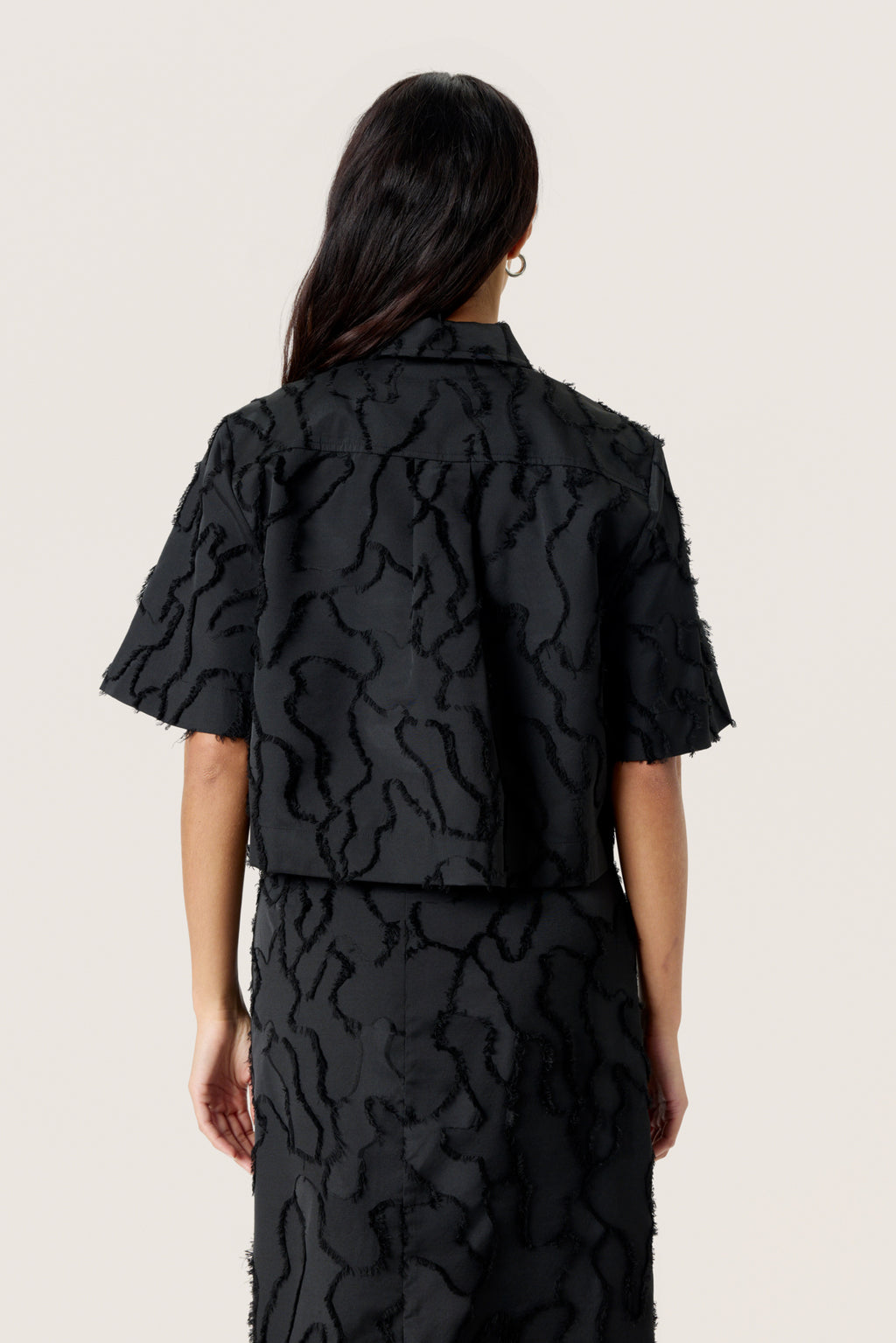 Blouses korte mouw zwart Soaked In Luxury