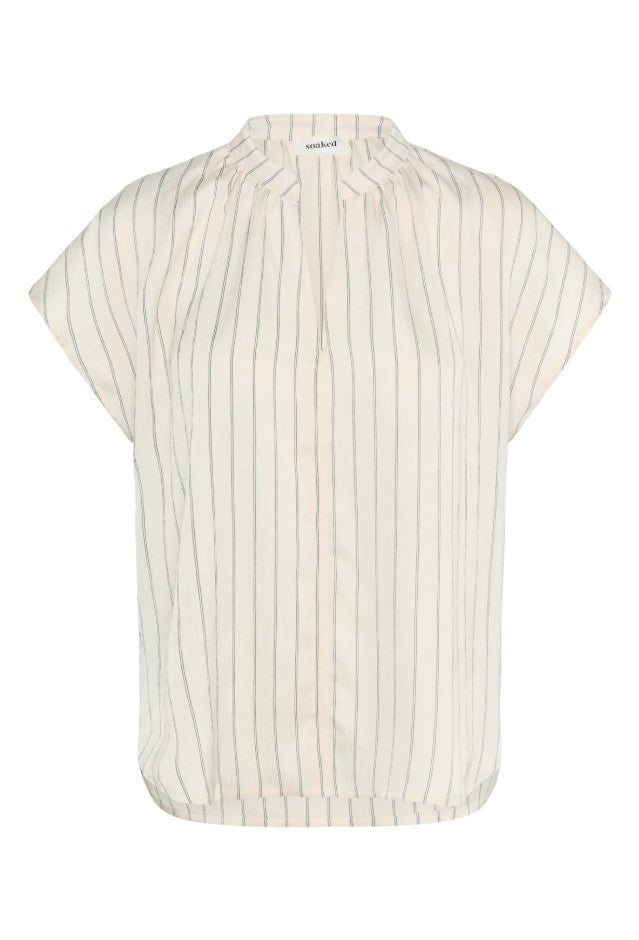 Blouses korte mouw beige Soaked In Luxury