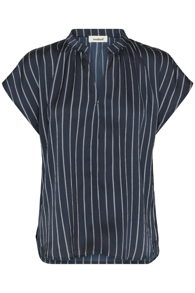 Blouses korte mouw navy Soaked In Luxury