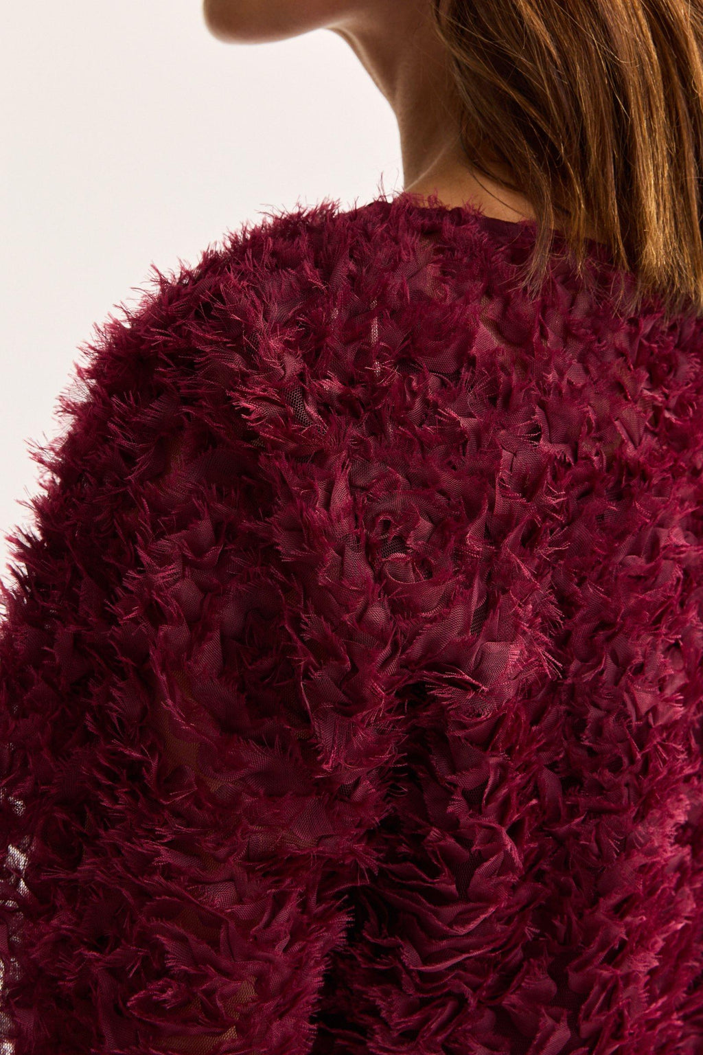 Blouses lange mouw bordeaux Améline