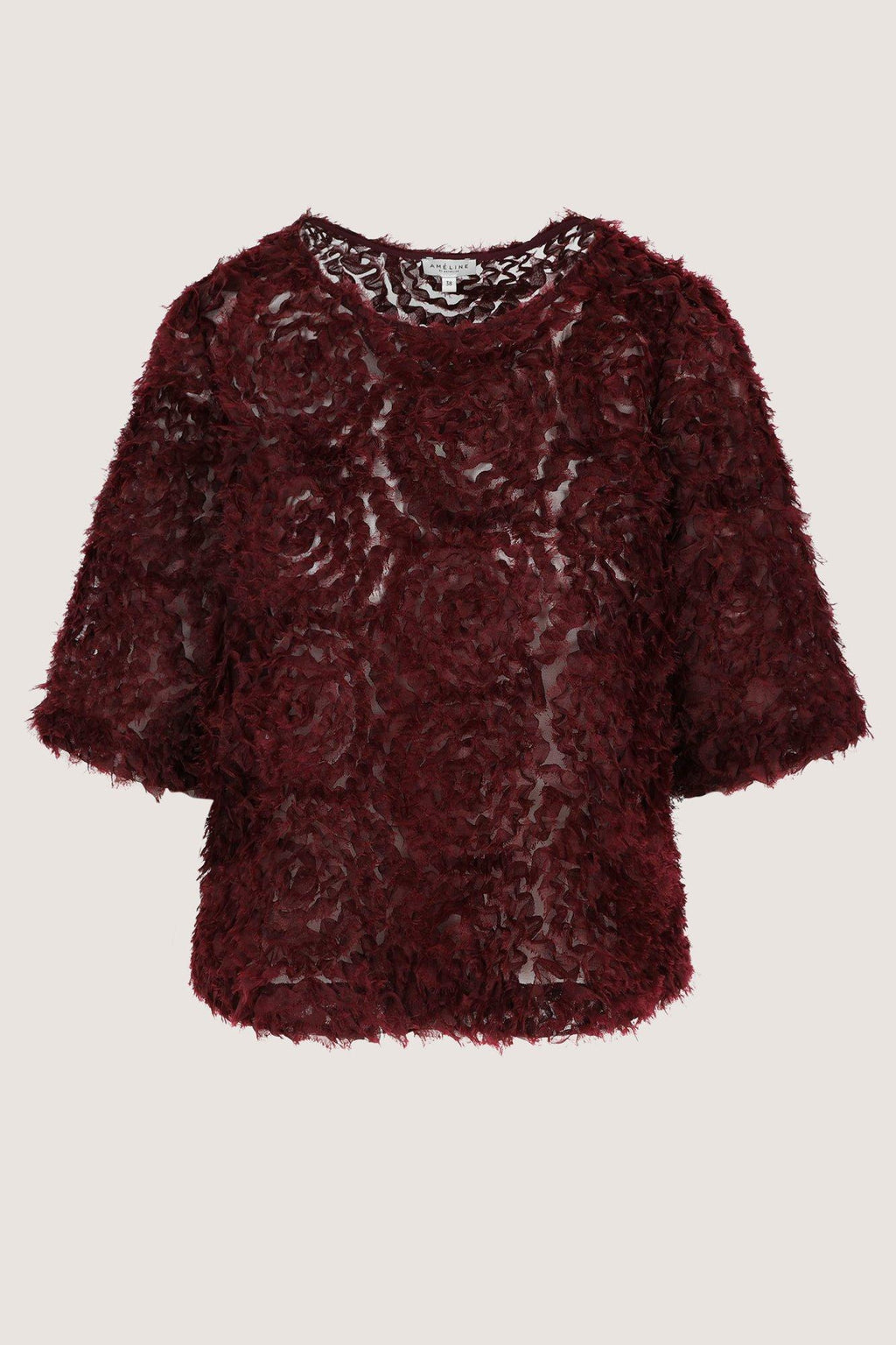 Blouses lange mouw bordeaux Améline