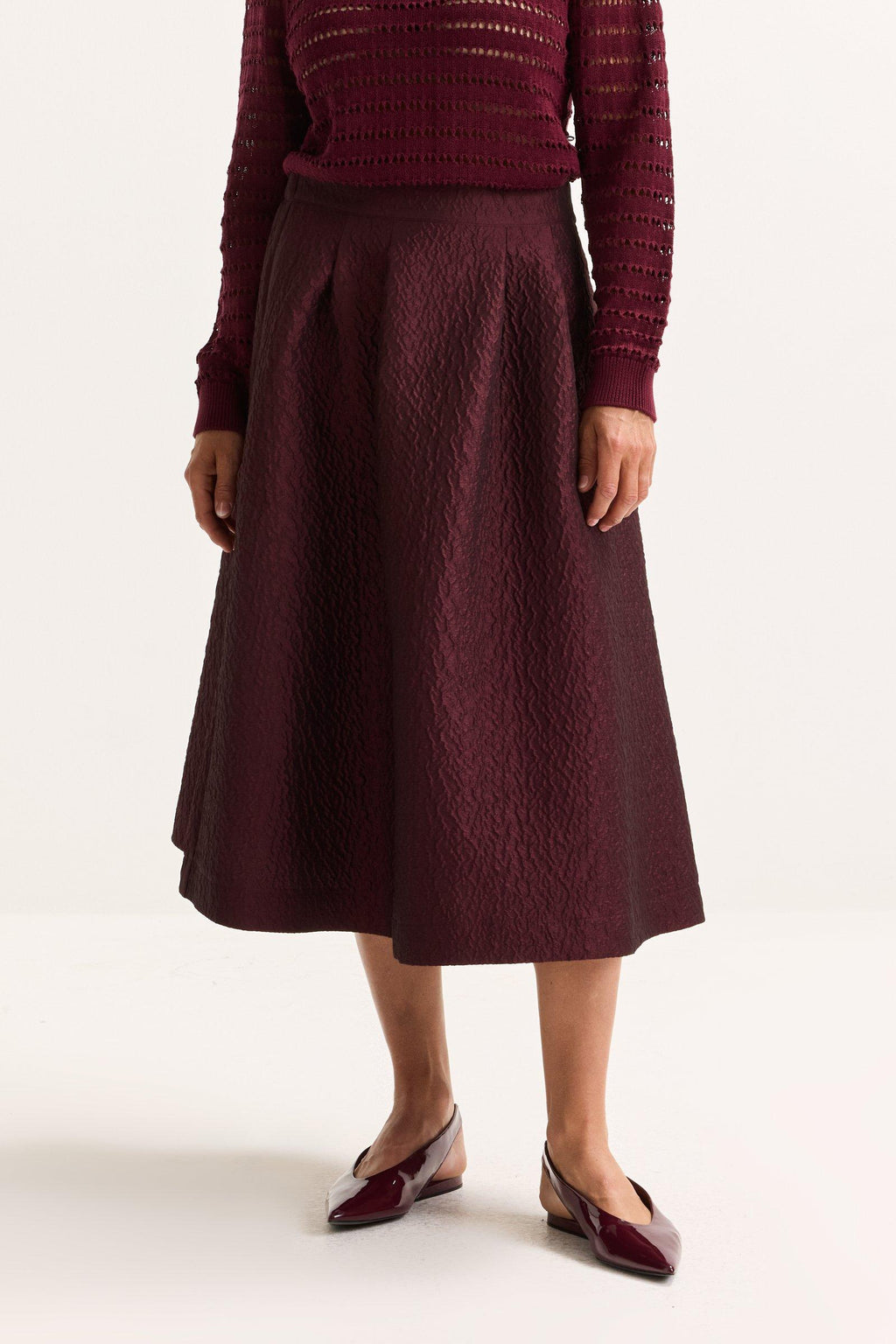 Rokken bordeaux Améline