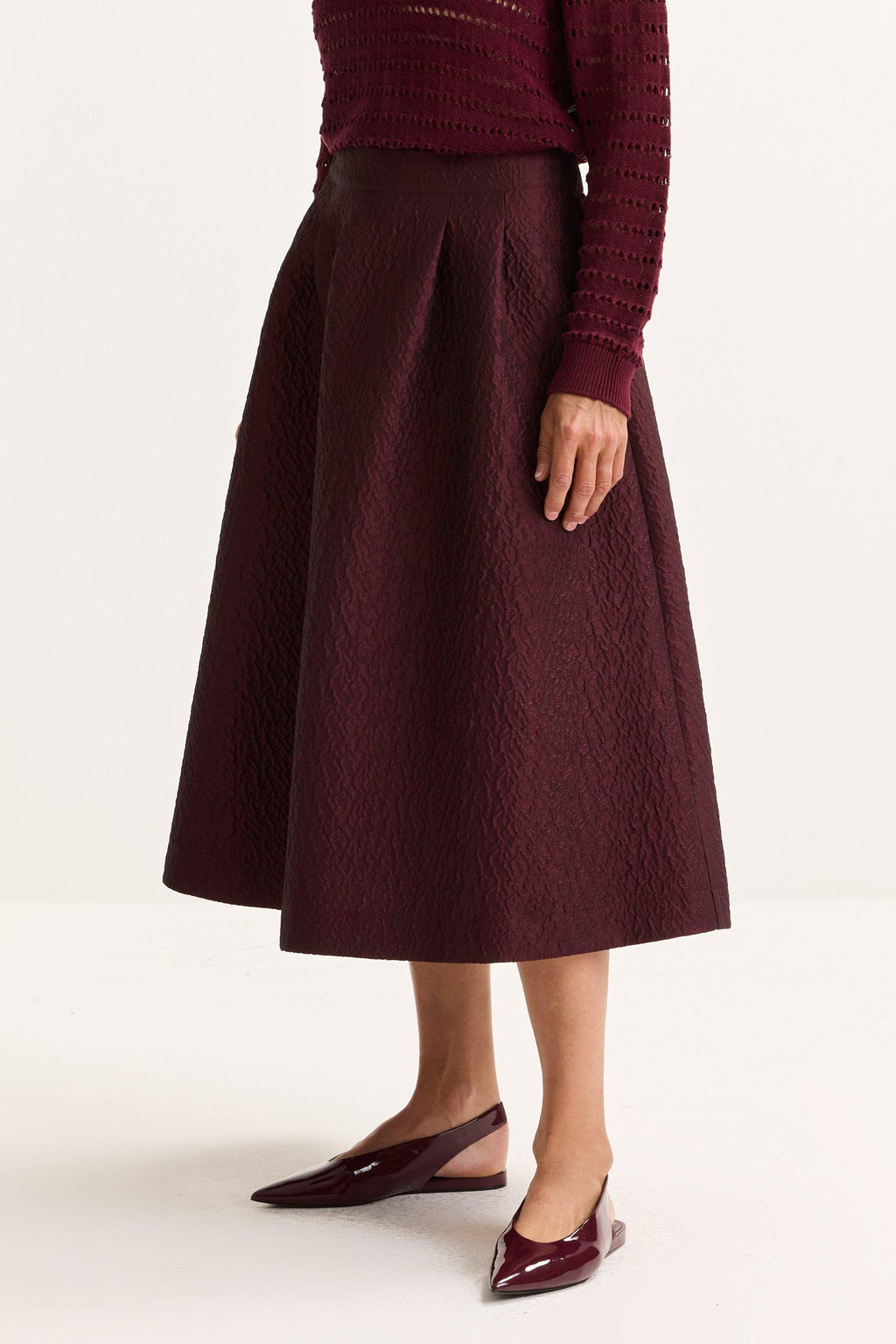 Rokken bordeaux Améline