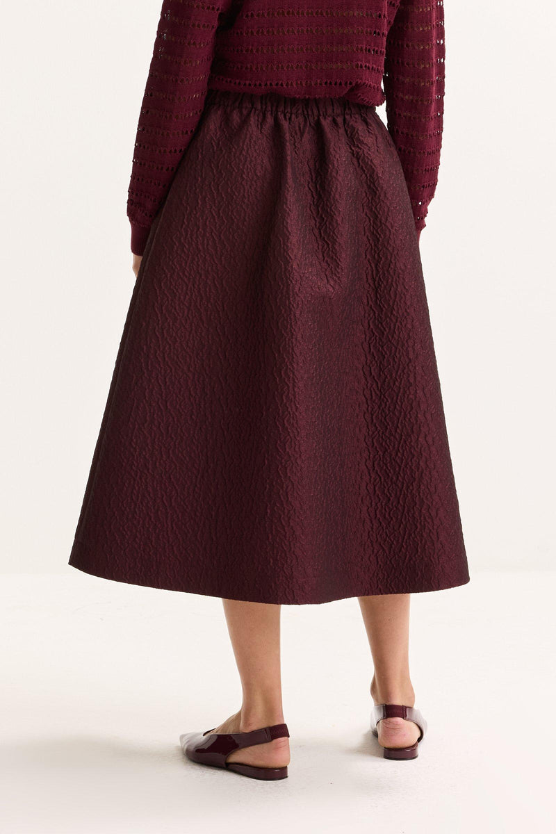 Rokken bordeaux Améline