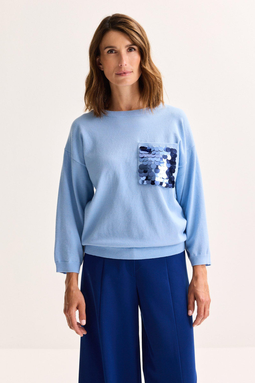 Pulls blauw Améline