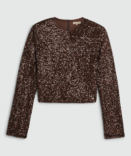 Blouses lange mouw bruin JOSH V