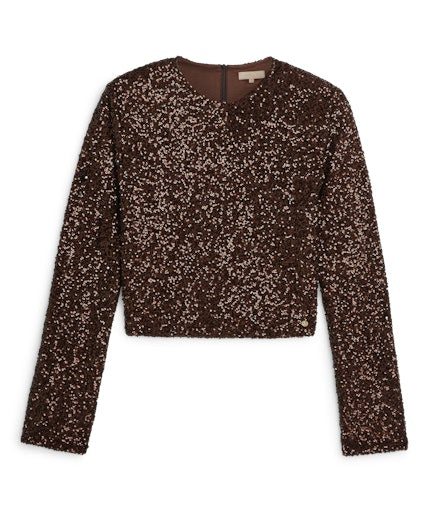 Blouses lange mouw bruin JOSH V