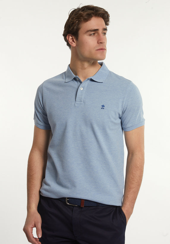Polo's korte mouw blauw River Woods