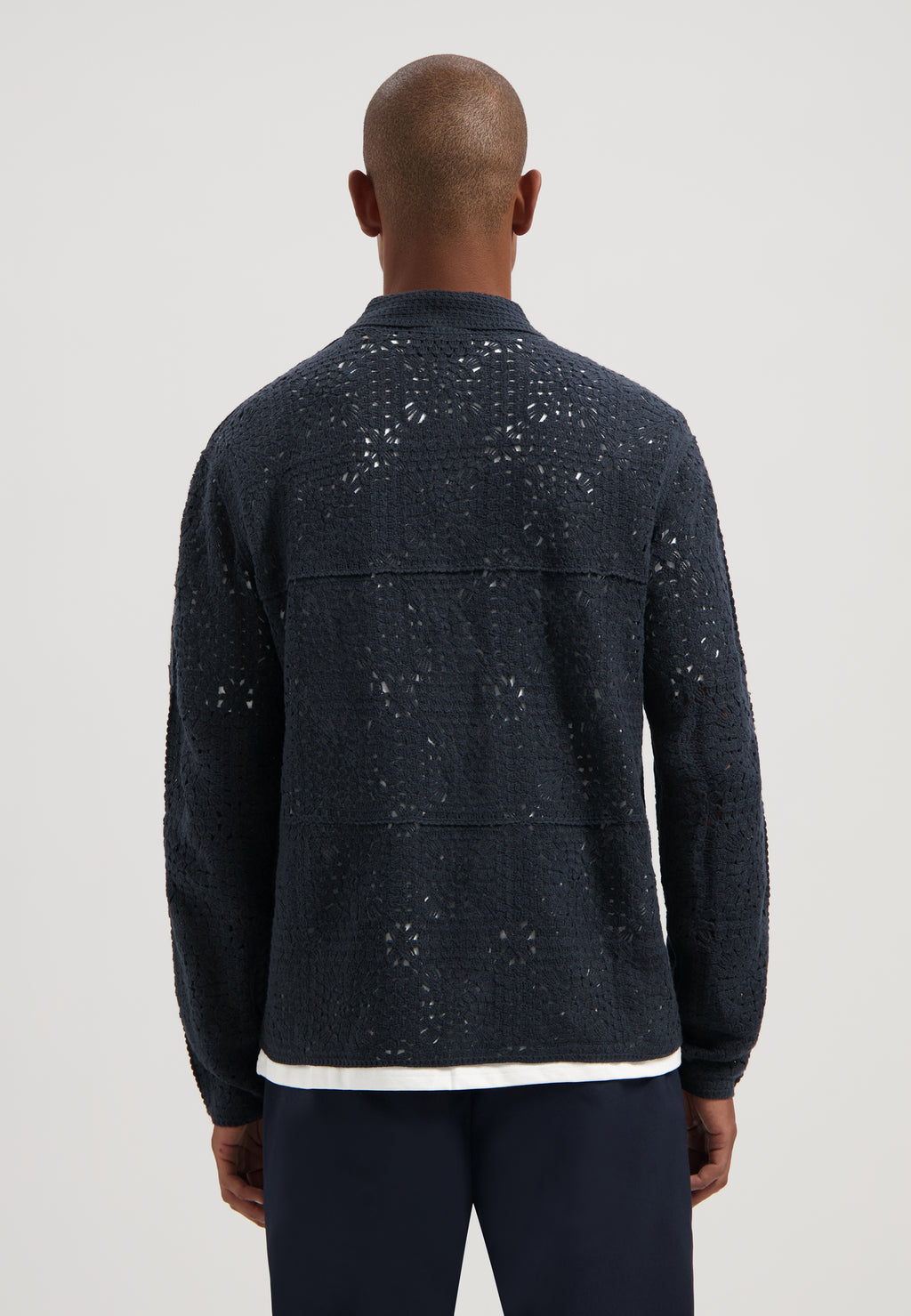 Hemden lange mouw navy Dstrezzed