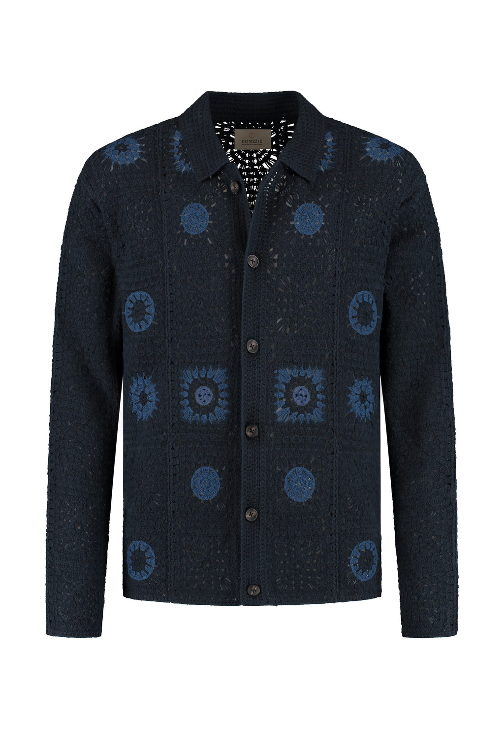 Hemden lange mouw navy Dstrezzed