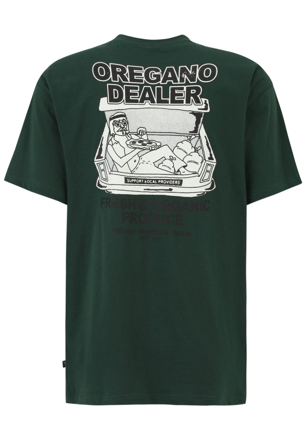 T-shirts korte mouw groen Iriedaily