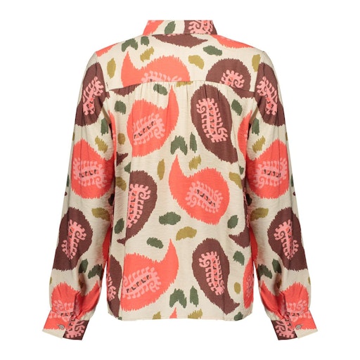 Blouses lange mouw rood Geisha