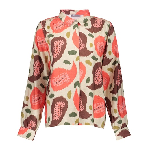 Blouses lange mouw rood Geisha