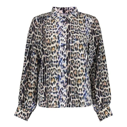 Blouses lange mouw bruin Geisha