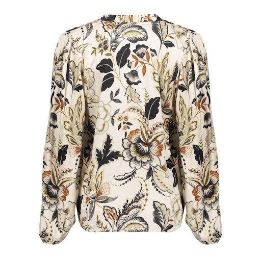 Blouses lange mouw beige Geisha