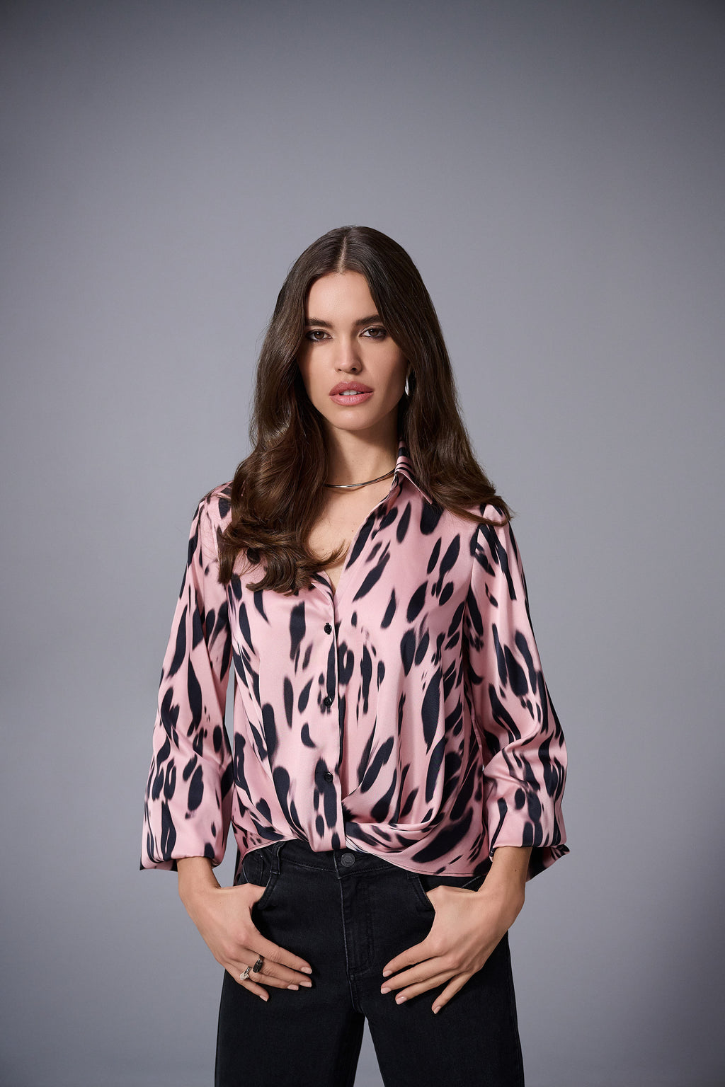 Blouses lange mouw roze Joseph Ribkoff
