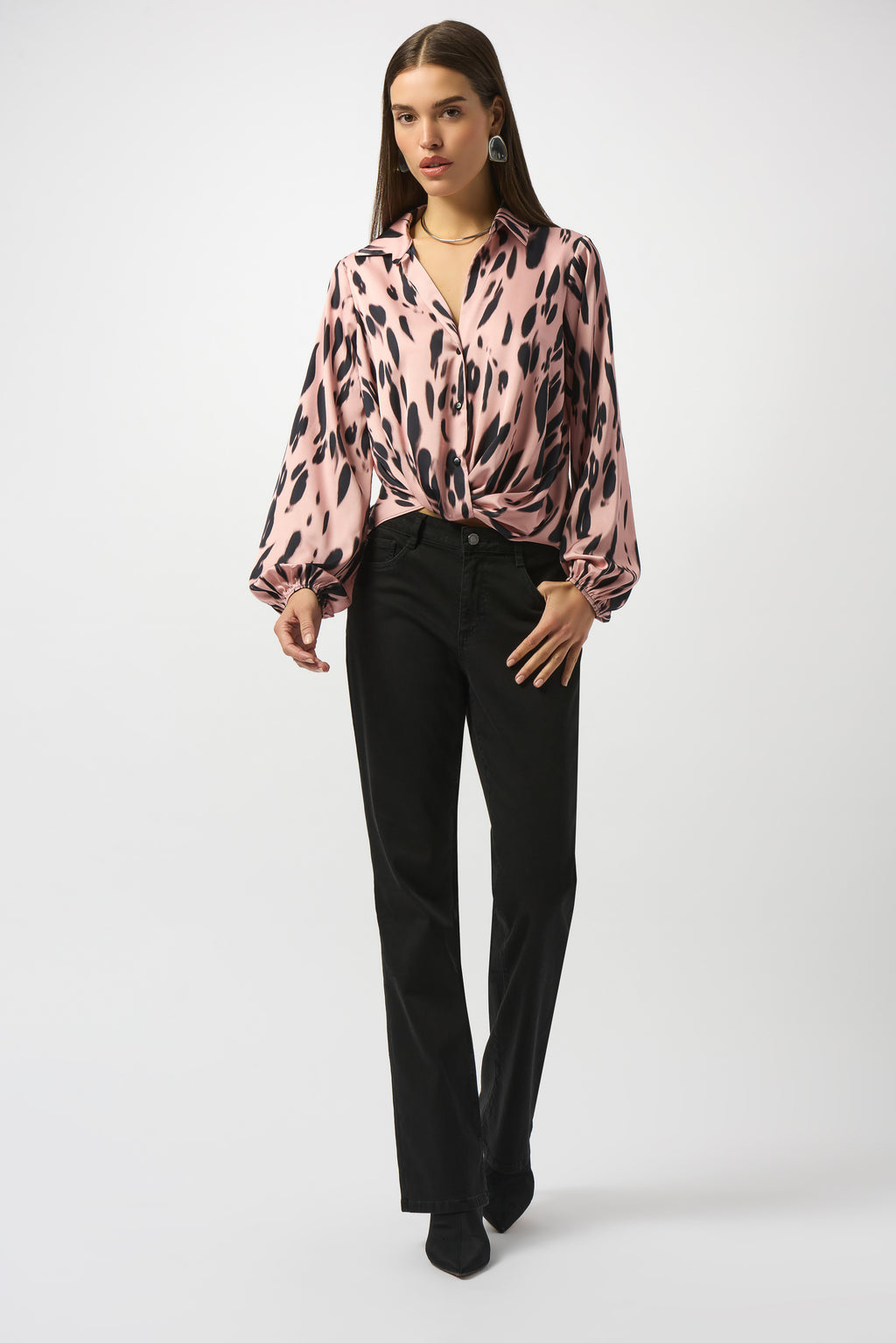 Blouses lange mouw roze Joseph Ribkoff