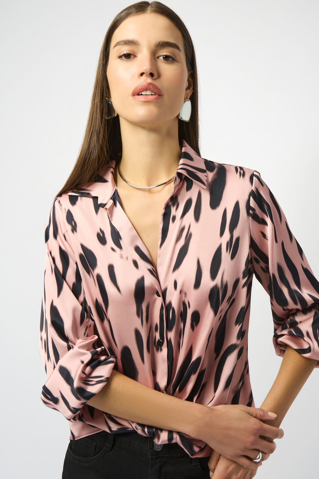 Blouses lange mouw roze Joseph Ribkoff