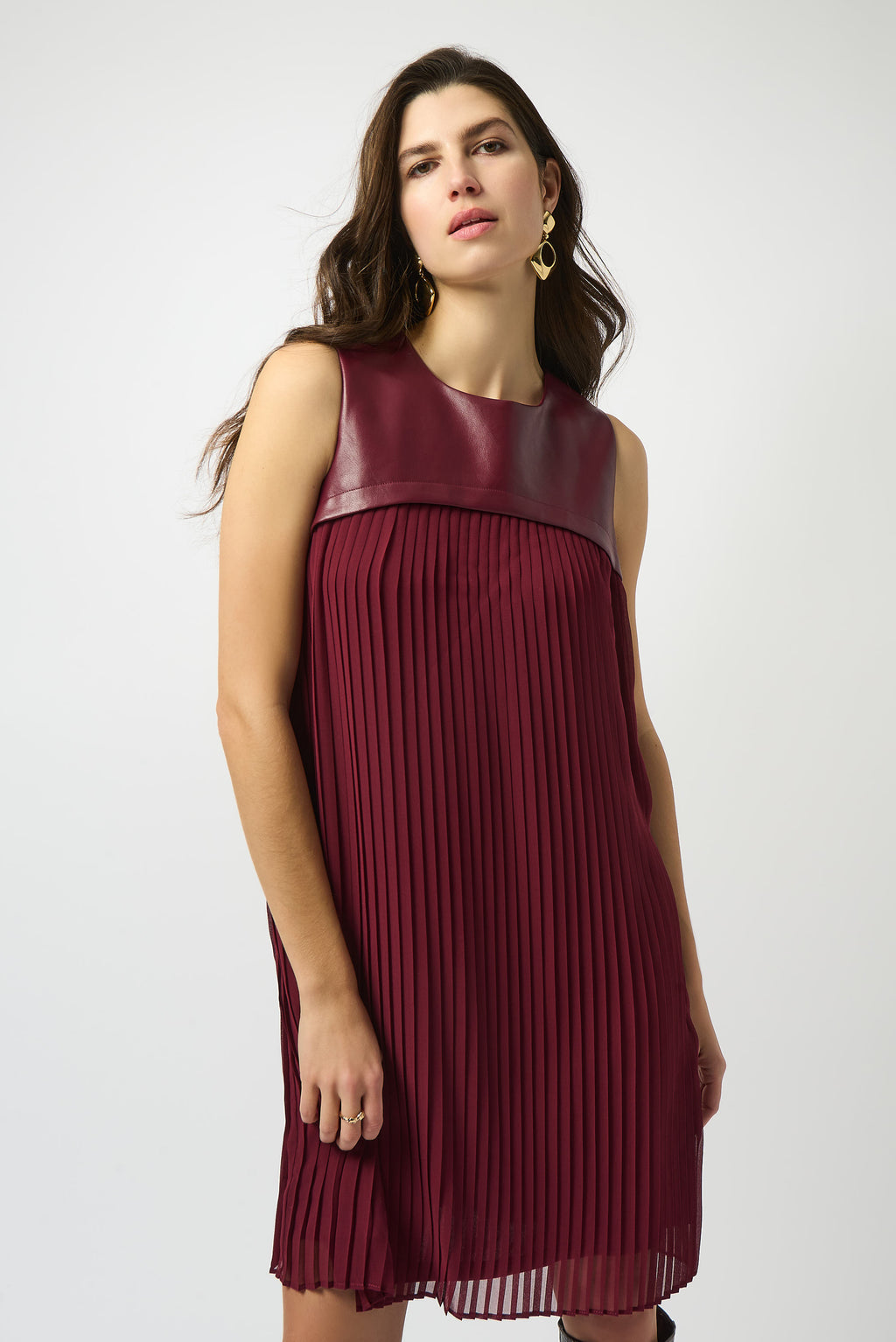 Jurken zonder mouw rood Joseph Ribkoff