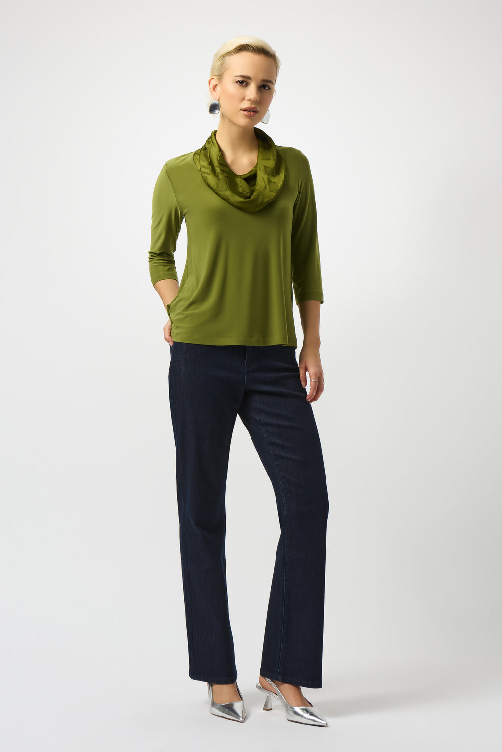 Blouses lange mouw groen Joseph Ribkoff