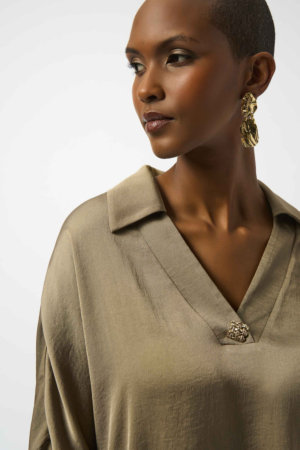 Blouses lange mouw bruin Joseph Ribkoff