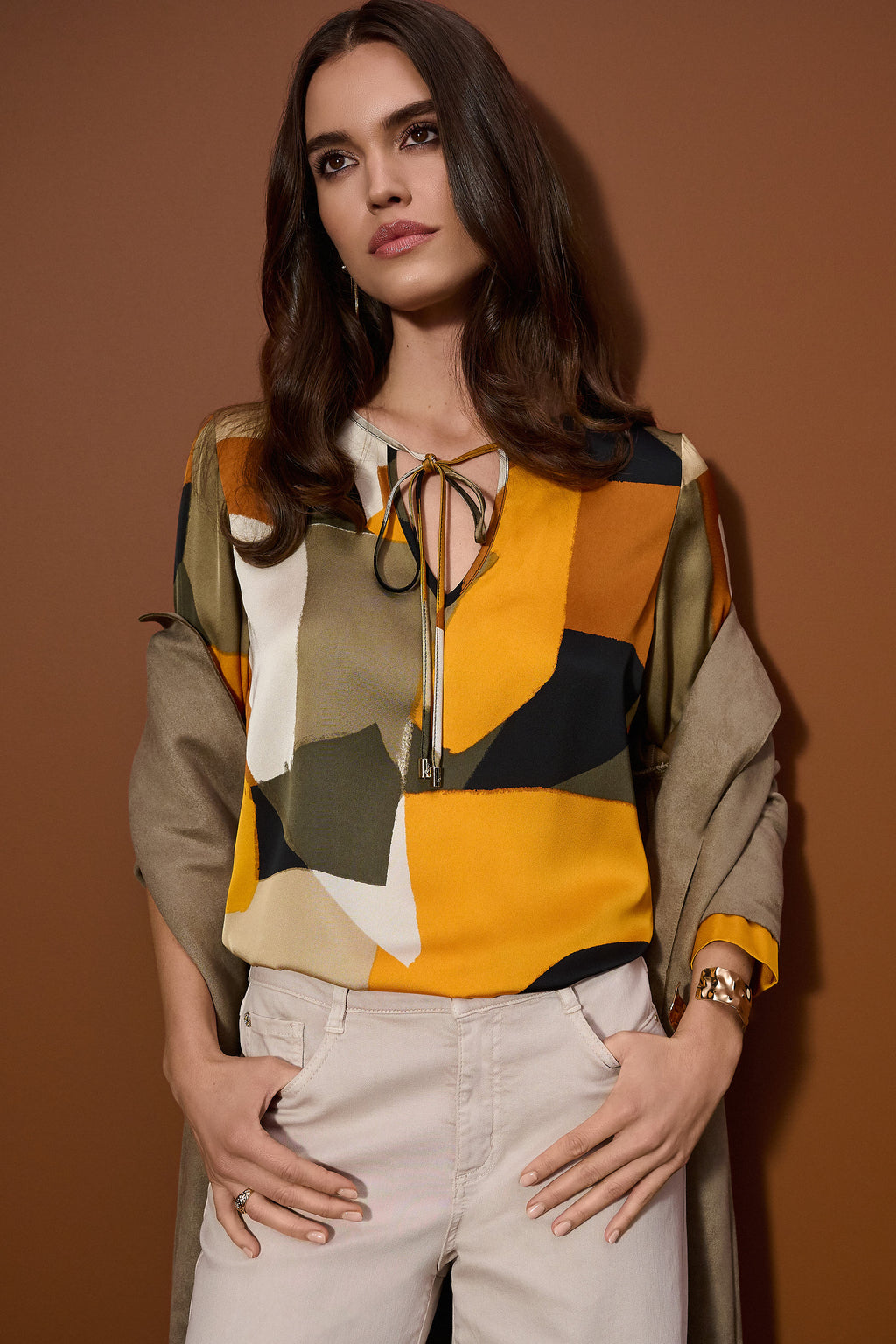 Blouses lange mouw multicolor Joseph Ribkoff