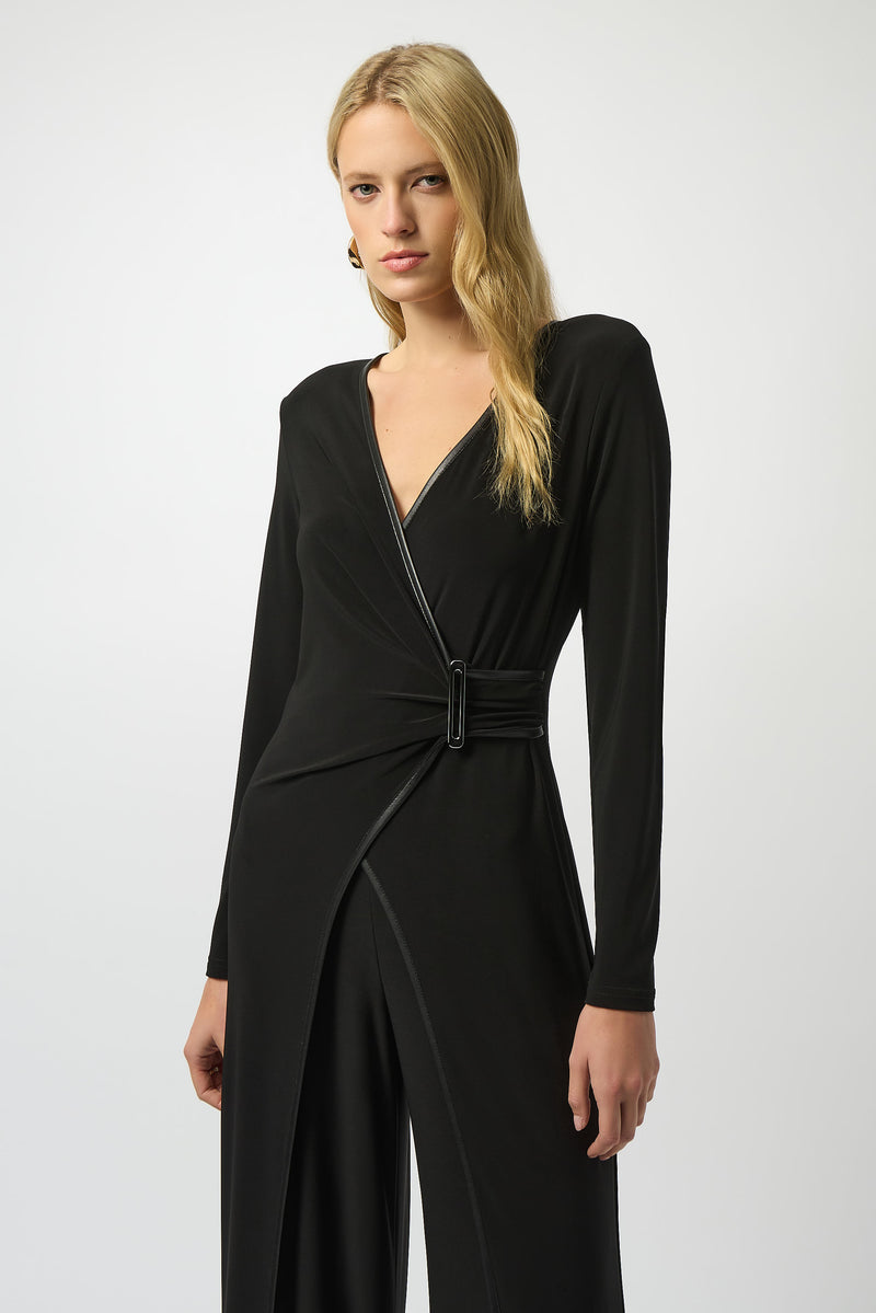 Jumpsuits lange mouw zwart Joseph Ribkoff