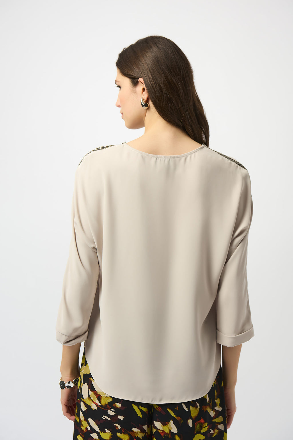 Blouses lange mouw beige Joseph Ribkoff