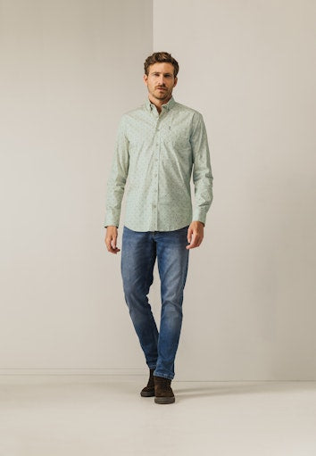 Hemden lange mouw groen State of Art