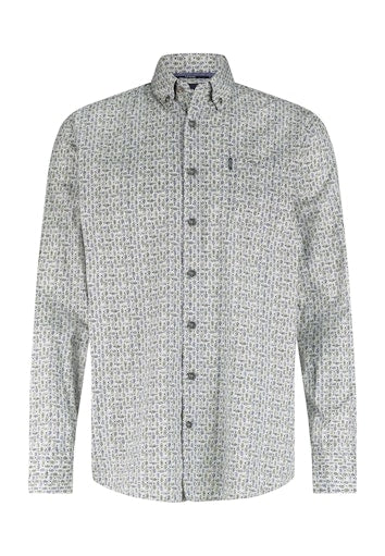 Hemden lange mouw blauw State of Art