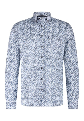 Hemden lange mouw blauw State of Art