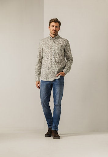 Hemden lange mouw grijs State of Art