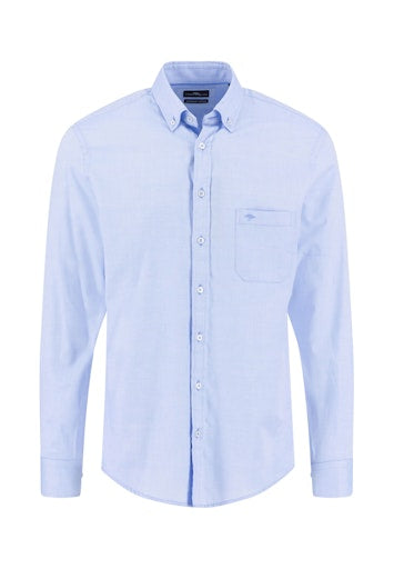 Hemden lange mouw blauw Fynch-Hatton