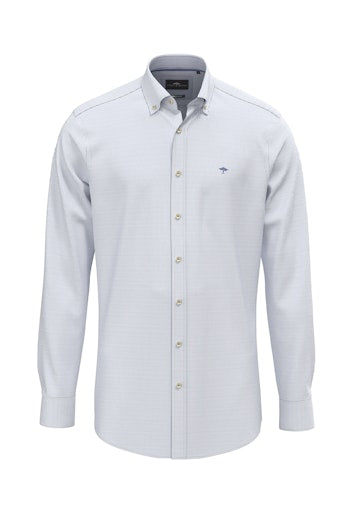 Hemden lange mouw blauw Fynch-Hatton