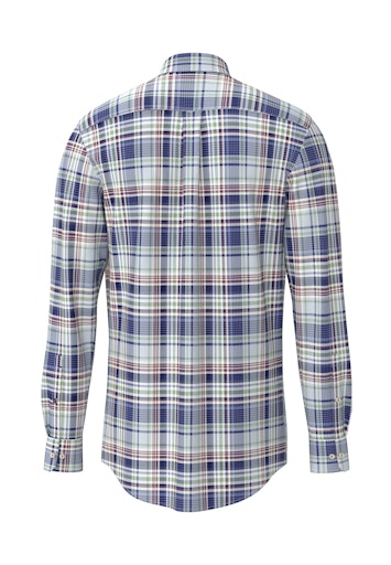 Hemden lange mouw blauw Fynch-Hatton