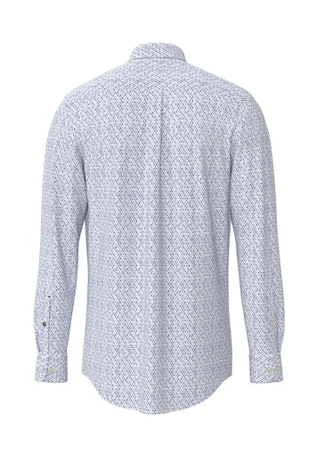 Hemden lange mouw blauw Fynch-Hatton