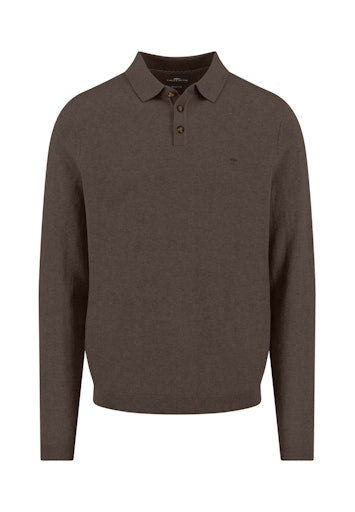 Polo's lange mouw bruin Fynch-Hatton