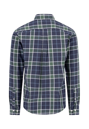 Hemden lange mouw blauw Fynch-Hatton