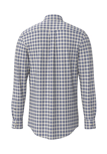 Hemden lange mouw blauw Fynch-Hatton