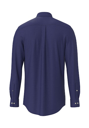 Hemden lange mouw blauw Fynch-Hatton