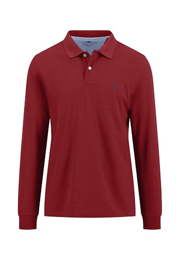Polo's lange mouw rood Fynch-Hatton